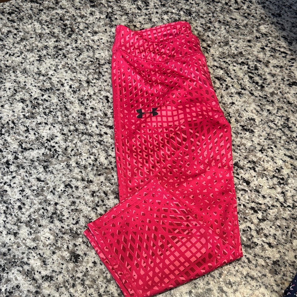 Under Armour Kids Vibrant Pink Patterned Leggings
